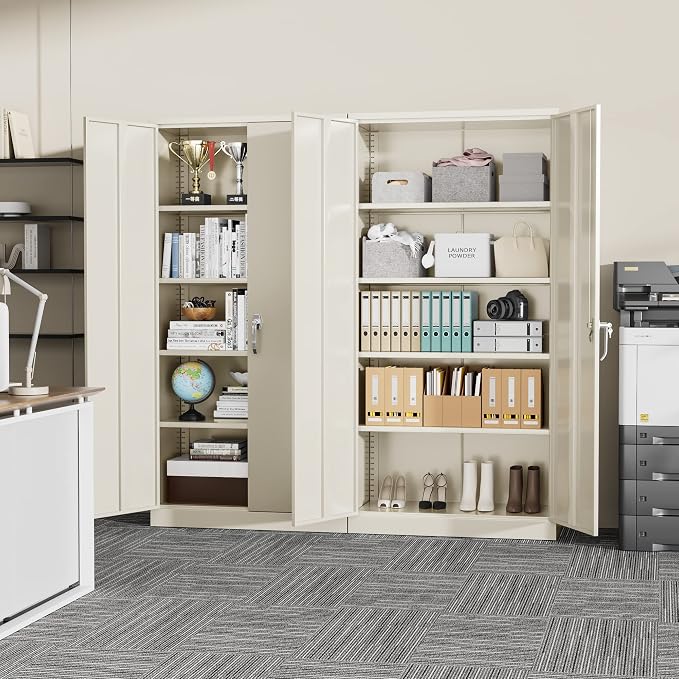 Greenvelly Metal Garage Storage Cabinet - Image 2
