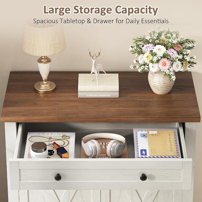Farmhouse Shoe Storage Cabinet, 5-Tier High Boots Organizer - Image 5