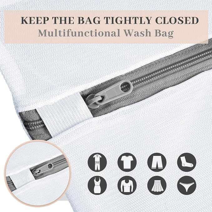 36 Pieces Mesh Laundry Bags Fine Mesh Wash Bags - Image 3