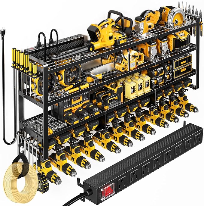 49.5" W Large Power Tool Organizer Wall Mount by POKIPO