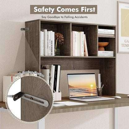 Tangkula Desktop Bookshelf, Countertop Storage Hutch - Image 7