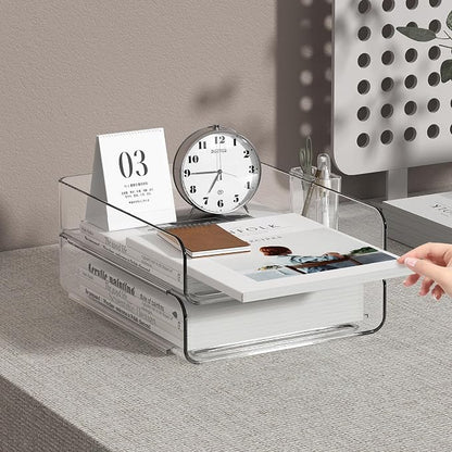 2-Tier Acrylic Paper Tray Organizer - Image 6