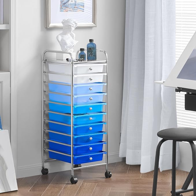 Yaheetech Rolling Cart Organizer Plastic Trolley - Image 7