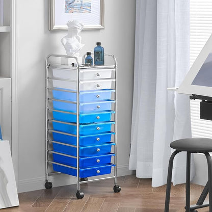 Yaheetech Rolling Cart Organizer Plastic Trolley - Image 7