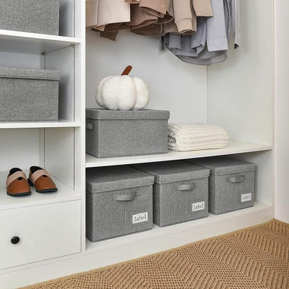 GRANNY SAYS Storage Bins with Lids, Linen Closet Organizers and Storage Baskets - Image 2