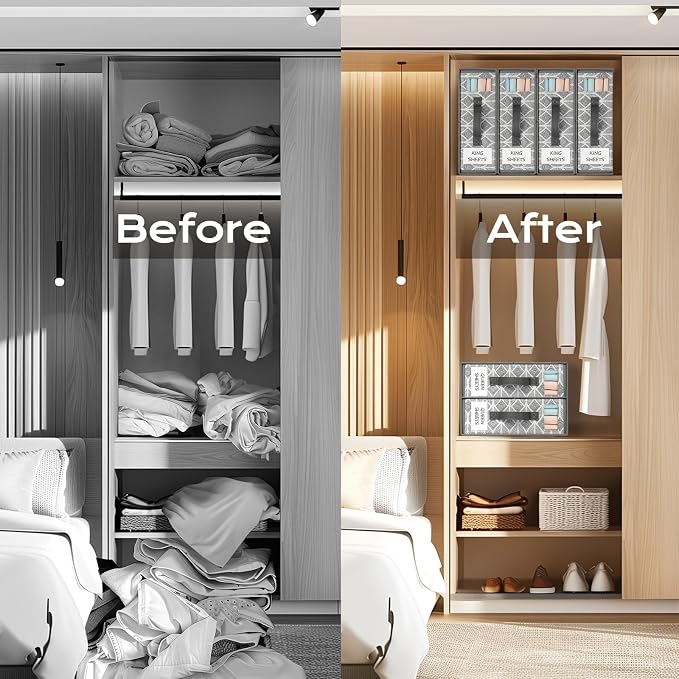 Yecaye 8 Pack Sheet Organizers and Storage - Image 7