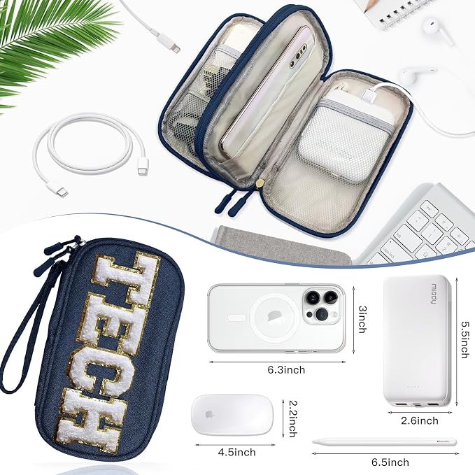 COSHAYSOO Small Electronics Organizer Bag - Image 4