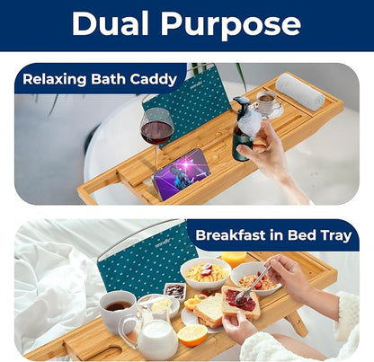 SereneLife 2 in 1 Bed and Bath Tray - Image 8
