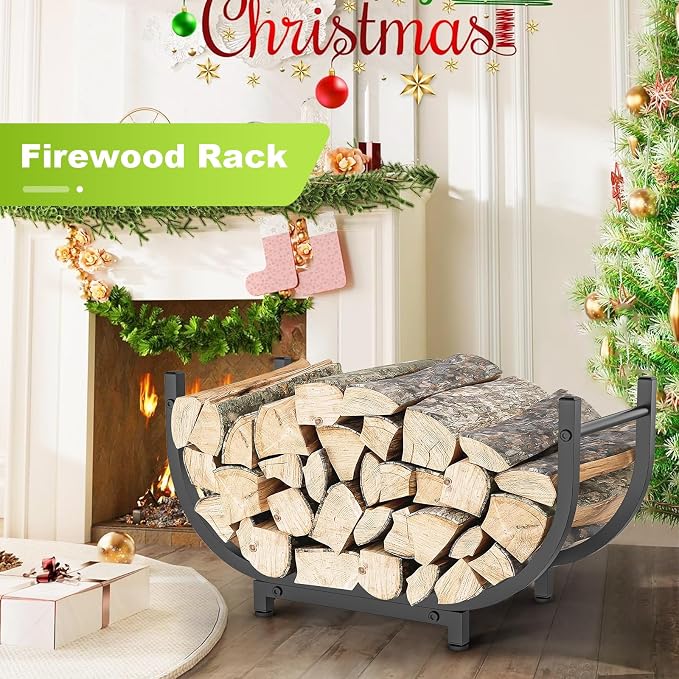 Firewood Rack Outdoor 30in，Indoor Firewood Storage and Firewood Rustproof - Image 2