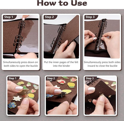 Enamel Pin Display Book Pin Collection Binder Holder Trading Book - Image 5