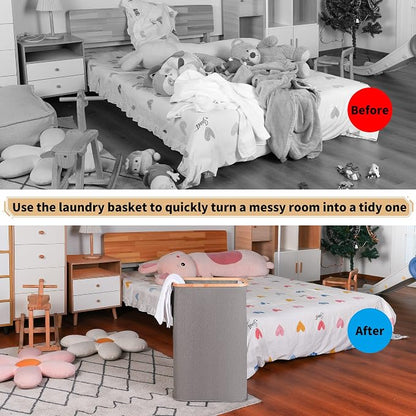 iEGrow 65L Slim Laundry Hamper, Narrow Laundry Basket - Image 5