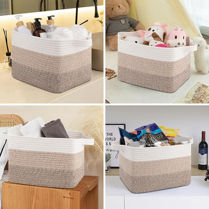 Storage Basket for Organizing, Woven Baskets for Storage, Rectangle Decorative - Image 6
