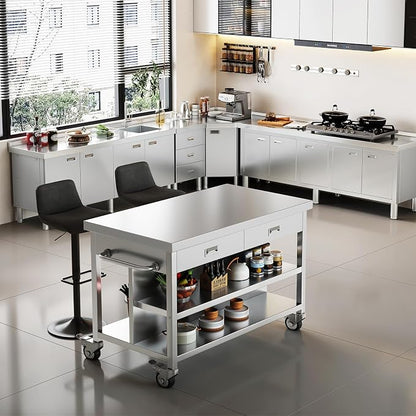 Stainless Steel Kitchen Island - Image 9