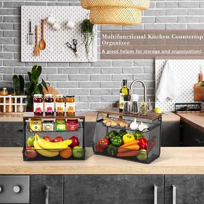 Teenyyou 2 Pcs Stackable Mesh Fruit Basket - Image 7