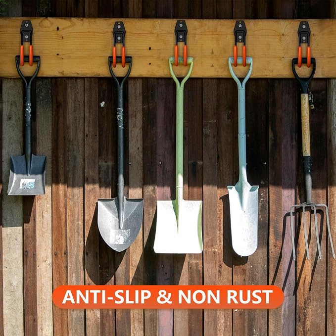 Garage Hooks with Anti-Slip Coating, Heavy Duty Wall Mount Storage Hooks - Image 6