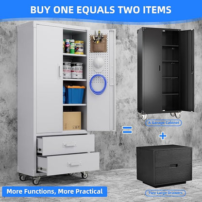 Upgraded Metal Garage Storage Cabinet - Image 4