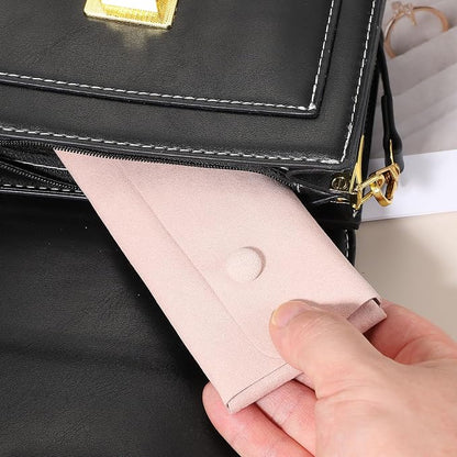uxcell 6 Pcs Microfiber Necklace Travel Case, Necklace Pouch Storage Bag - Image 5