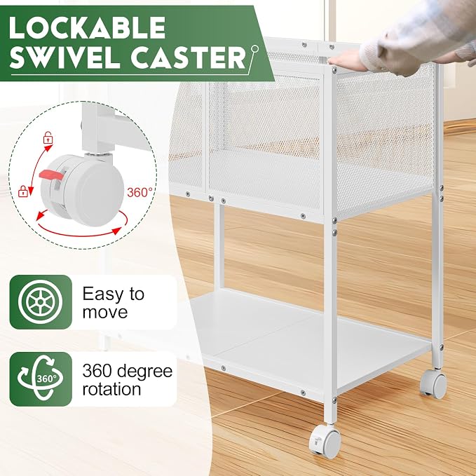 Sbanmao Rolling File Cart, Mobile File Cabinet - Image 6