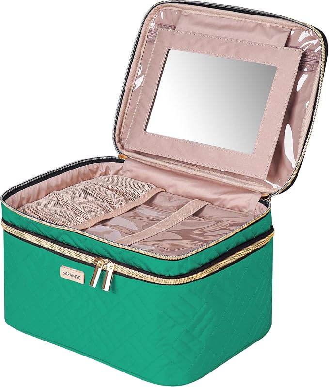 8.8L Double Layer Travel Makeup Bag by BAFAMYE