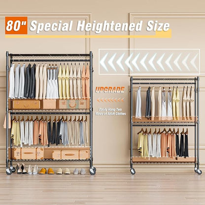 Homdox 3 Tier Heavy Duty Garment Rack - Image 3