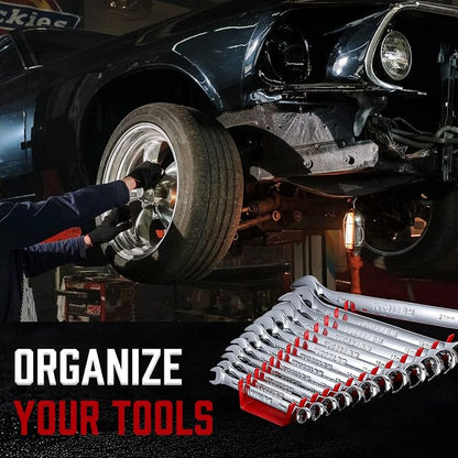 ALOANES 78-Slot Metal Wrench Organizer, Heavy Duty Wrench Organizer Tray - Image 7