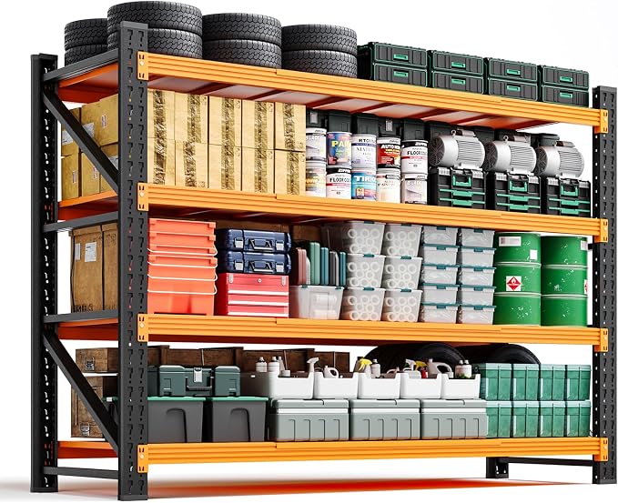 Letaya 4000LBS Heavy Duty Storage Shelves, 4 Tier Large Tall Industrial Shelving by LetayaMetalCabinets