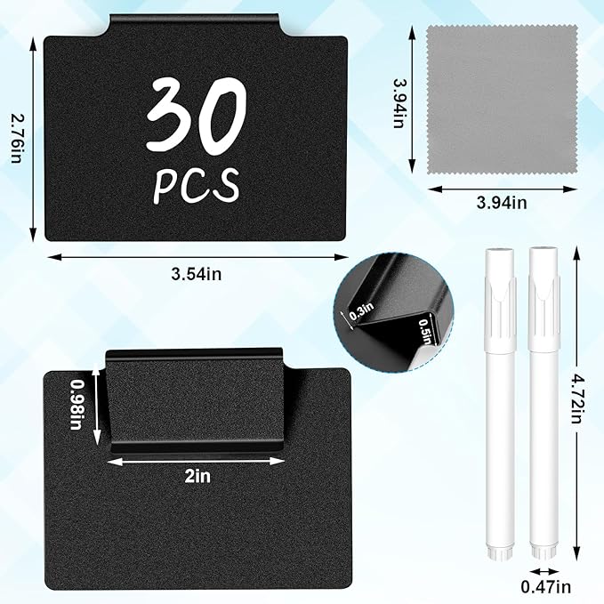 33PCS Basket Labels Clip On, 30 Labels - Image 2