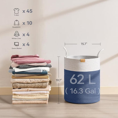 Laundry Hamper 62L, Large Laundry Basket - Image 6
