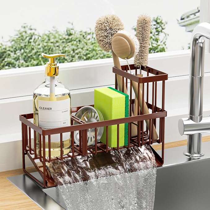 Cisily Kitchen Sink Caddy, Sponge Holder by CISILYHOMELIFE