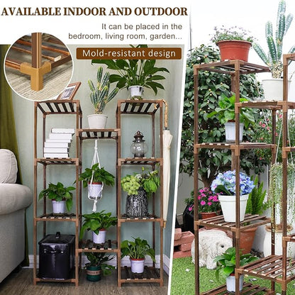 Uneedem Plant Stand Indoor Outdoor, Tall Plant Shelf - Image 5