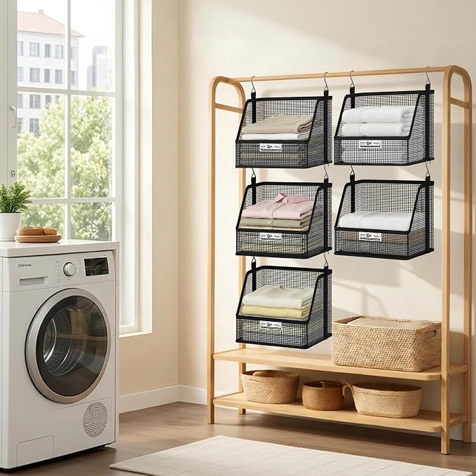STORAGE MANIAC 3 Tier Hanging Closet Organizer - Image 9