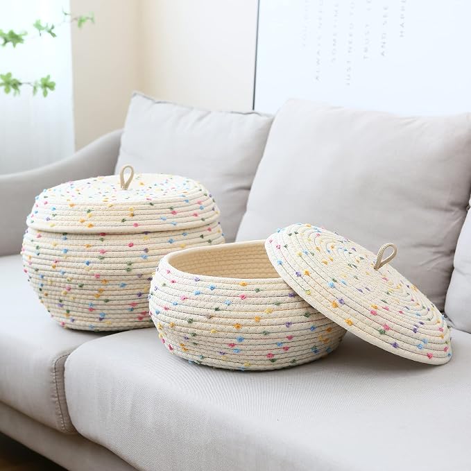 Sea Team Round Cotton Rope Storage Basket - Image 4