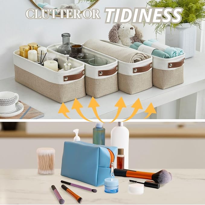 DECOMOMO Narrow Storage Bins Small Baskets - Image 9