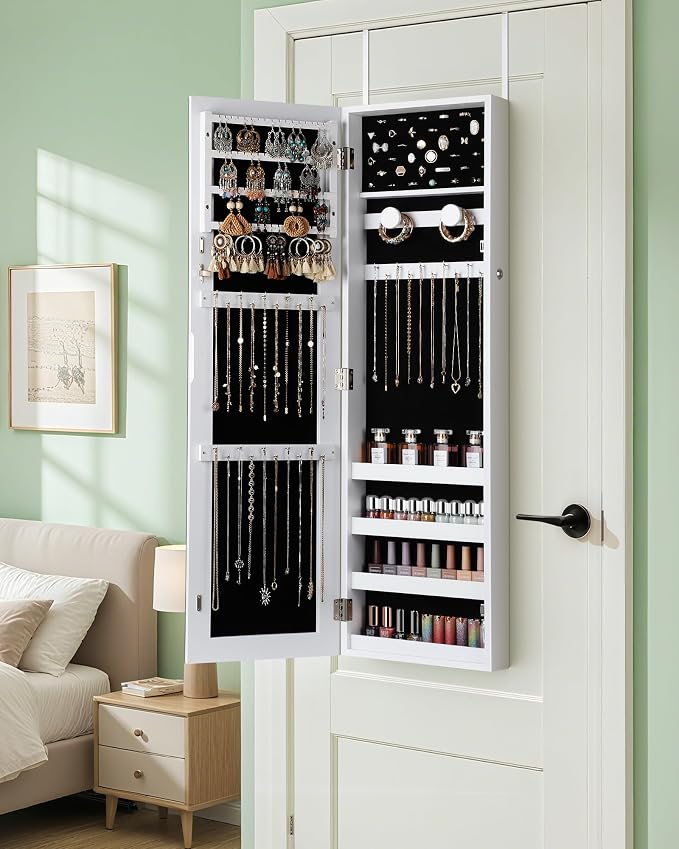 Nicetree Mirror Jewelry Cabinet, Jewelry Armoire - Image 4