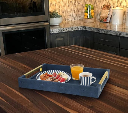 HofferRuffer Faux Leather Serving Tray - Image 6