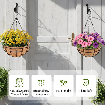 16" Large Hanging Baskets for Plants Outdoor - Image 7
