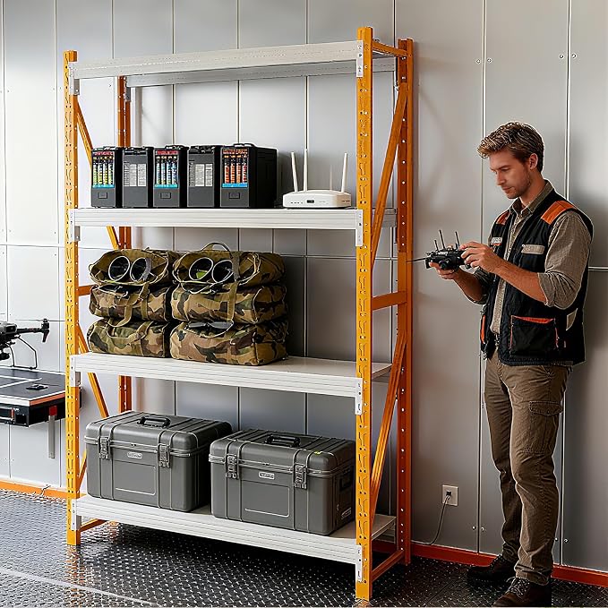 79" H Garage Shelving, 3000LBS Heavy Duty Storage Rack, 4 Tiers Metal Storage - Image 3