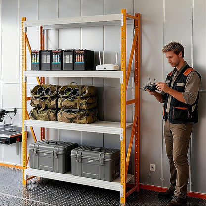 79" H Garage Shelving, 3000LBS Heavy Duty Storage Rack, 4 Tiers Metal Storage - Image 3