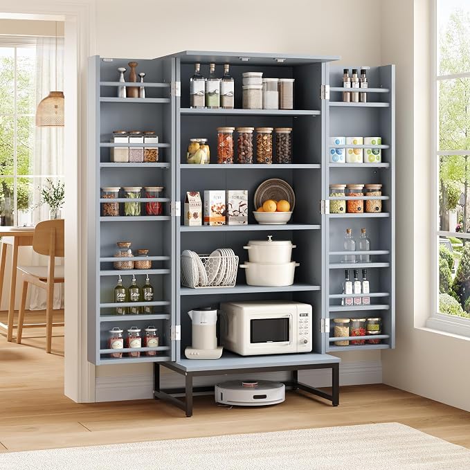 Saudism Pantry Cabinet, Large Cupboard - Image 3
