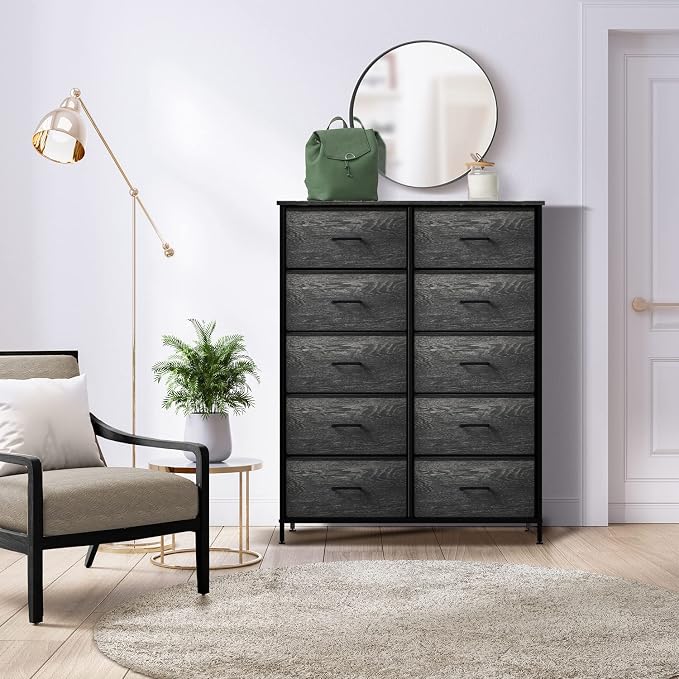 Sorbus Dresser with 10 Faux Wood Drawers - Image 2