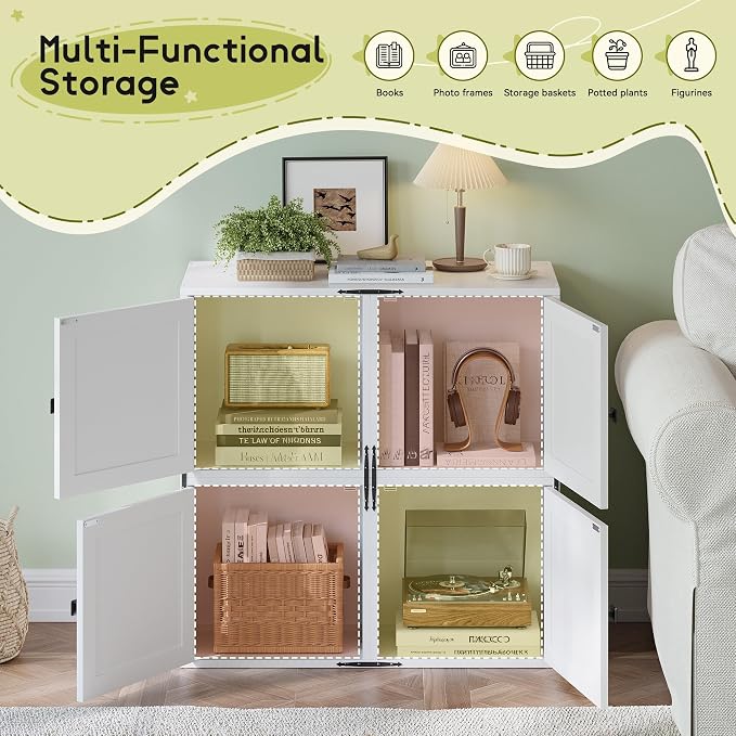 Homkdom 2 Cube Storage Organizer, DIY Bookcase - Image 6