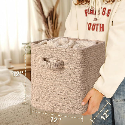 12 Inch Storage Cubes, 3 Pack Cube Storage Bins - Image 4