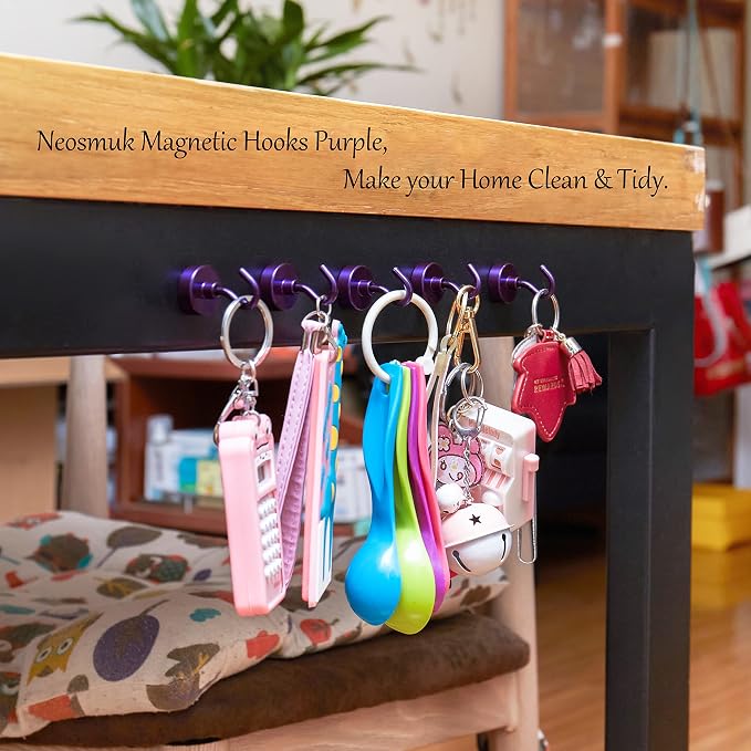 Neosmuk Magnetic Hooks, Heavy Duty 40lb+ Strong Magnet Hook - Image 5