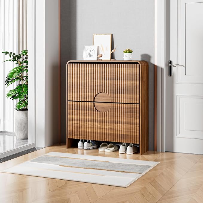 Narrow Shoe Cabinet with Entry Way, Slim Shoe Storage Cabinet - Image 6