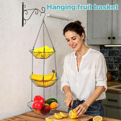 3 Tier Hanging Fruit Basket - Image 5