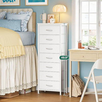 Huuger Tall Dresser for Bedroom, 7 Drawer Dresser & Chests of Drawers, Fabric - Image 3