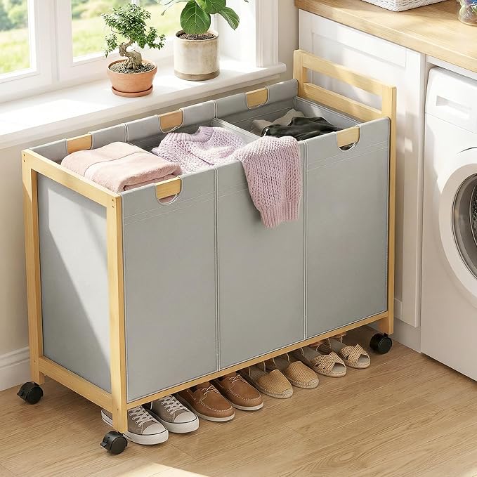 Homykic 250L Laundry Sorter Cart - Image 8