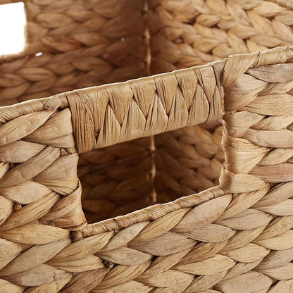 Casafield 13" x 13" Water Hyacinth Storage Baskets, Natural - Image 5