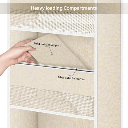 Univivi 5-Shelf Over Door Hanging Organizer Fabric Door Storage - Image 5