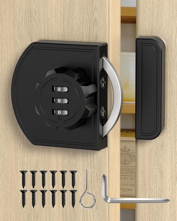 180 Degree Combination Cabinet Lock, Keyless 3 Digit Password Lock, Anti Pry by BiceNoning